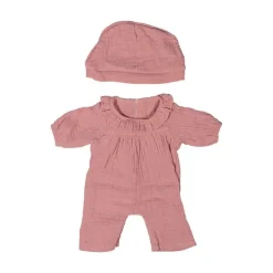 Pink Doll Pajamas and Hat - 15"
