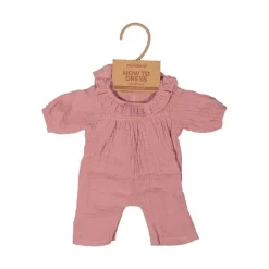 Pink Doll Pajamas and Hat - 12"