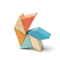 Pocket Pouch Prism Wooden Magnetic Blocks - Sunset