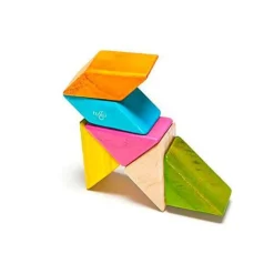 Pocket Pouch Prism Wooden Magnetic Blocks - Tints
