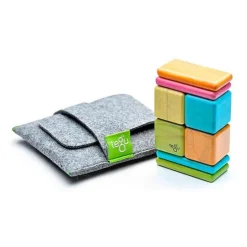 Pocket Pouch Wooden Magnetic Blocks - Tints