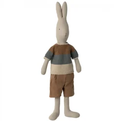 Rabbit in Knitted Shirt and Shorts - Size 4