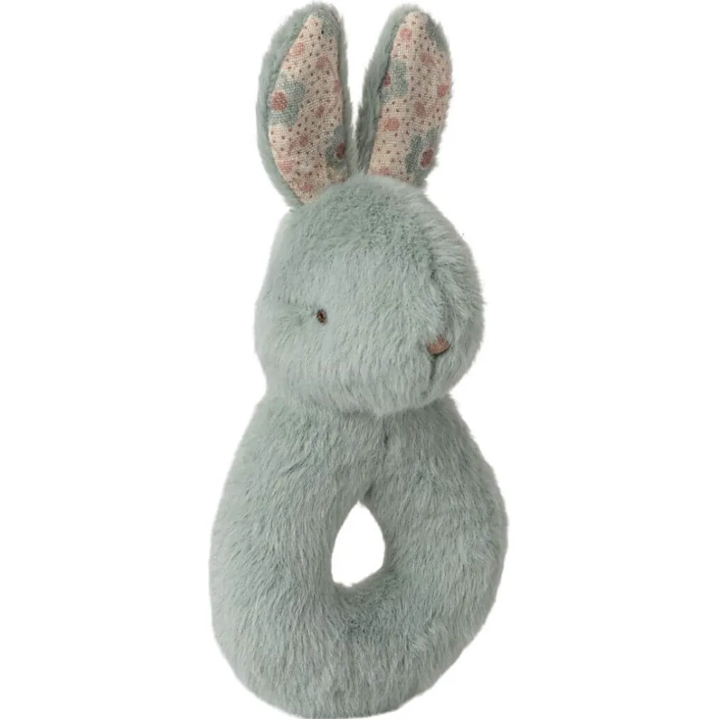 Rabbit Rattle Baby Gift Set - Mint