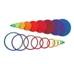 Rainbow Circles and Rings Set