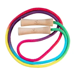 Rainbow Jump Rope with Wooden Handles