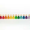 12 Rainbow Nins - Wooden Peg People