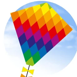 Rainbow Patchwork Kite