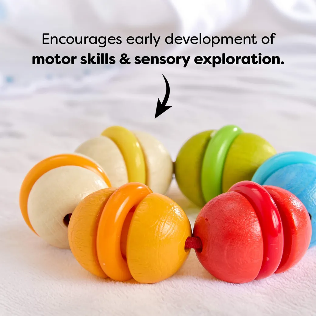 Rainbow Rattle Grasping and Teething Toy