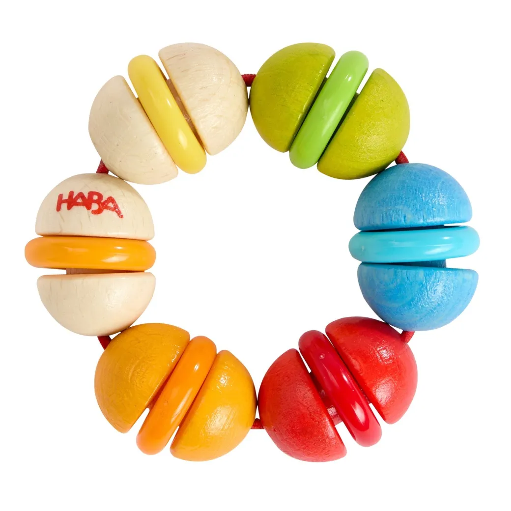 Rainbow Rattle Grasping and Teething Toy