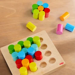 Rainbow Risers Wooden Stacking Game