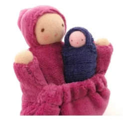 Raspberry Pink Pocket Mama Waldorf Doll