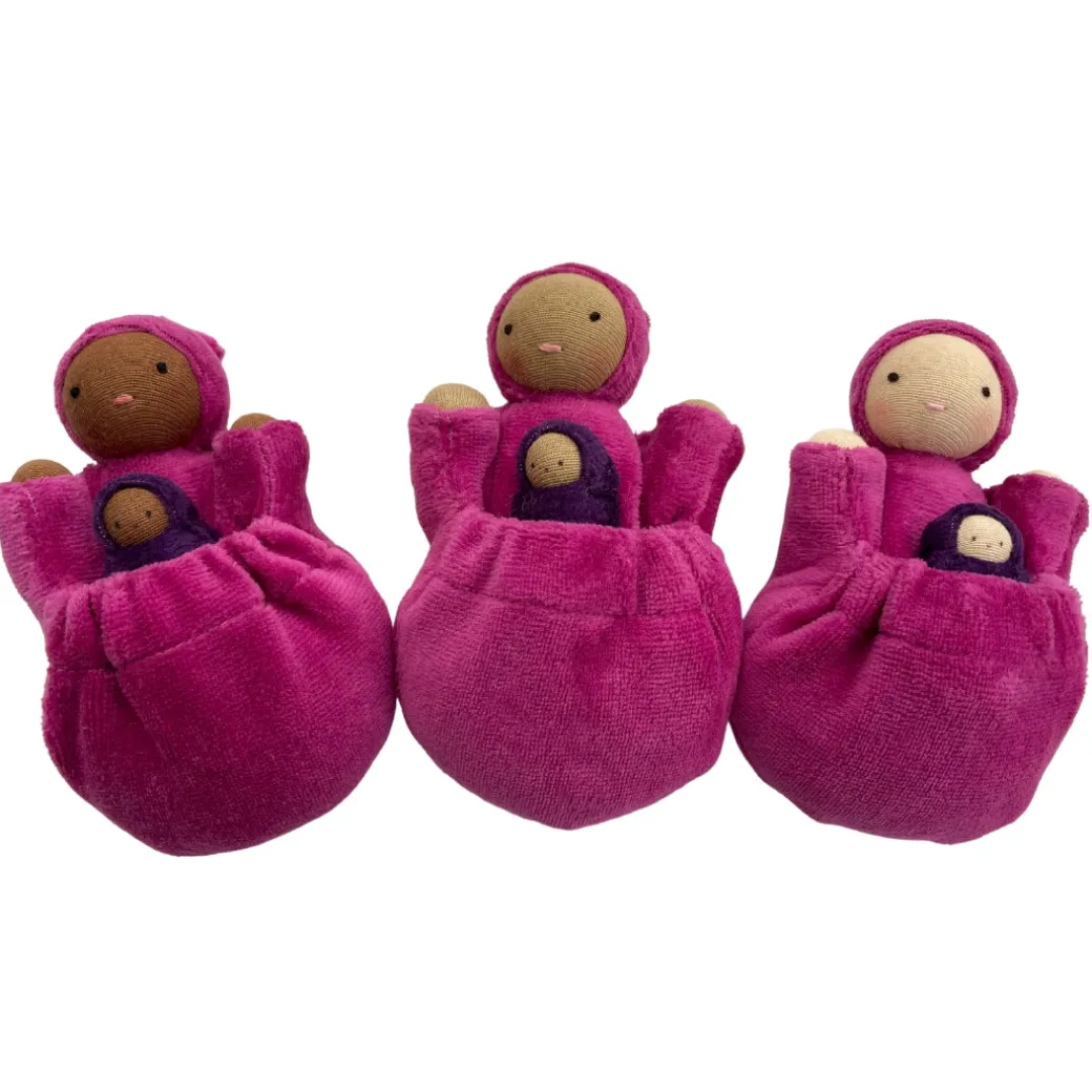 Raspberry Pink Pocket Mama Waldorf Doll