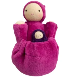 Raspberry Pink Pocket Mama Waldorf Doll