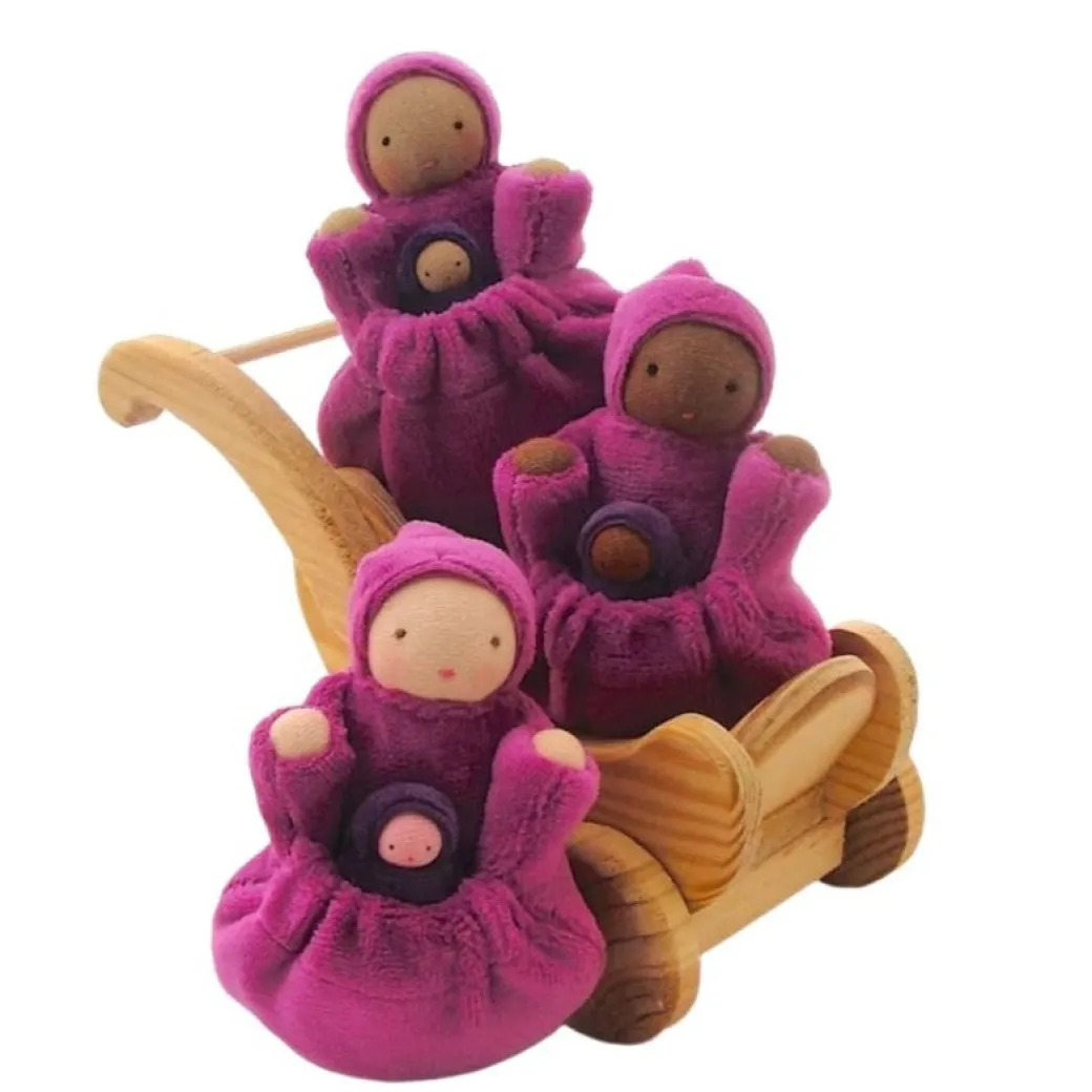 Raspberry Pink Pocket Mama Waldorf Doll