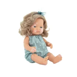 Realistic Montessori Doll - White Girl with Vitiligo