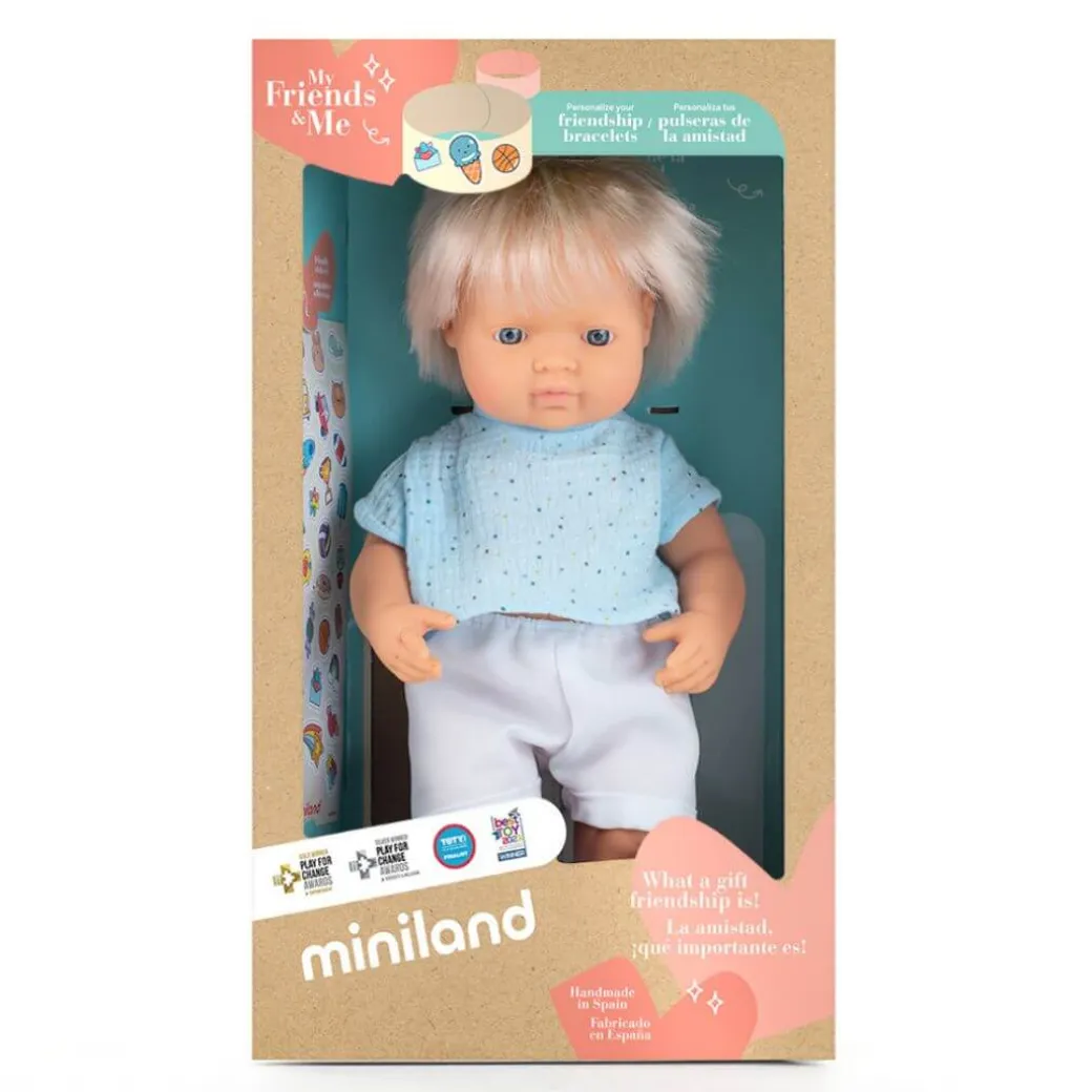 Realistic Montessori Doll - White Boy with Blond Hair