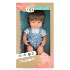 Realistic Montessori Doll - White Boy with Brown Hair