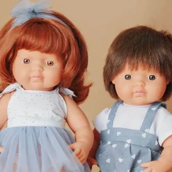 Realistic Montessori Doll - White Boy with Brown Hair