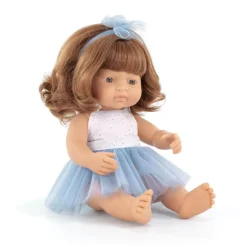 Realistic Montessori Doll - White Girl with Red Hair