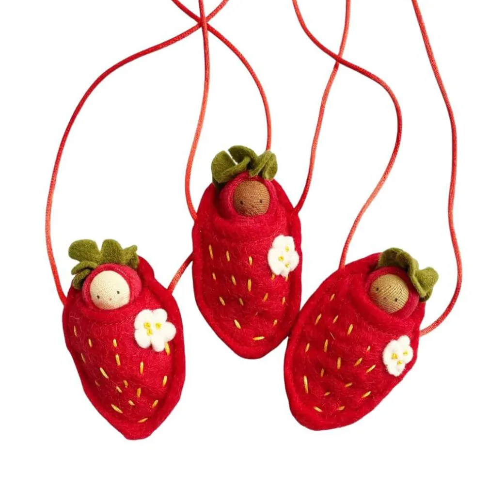 Red Strawberry Baby Necklace