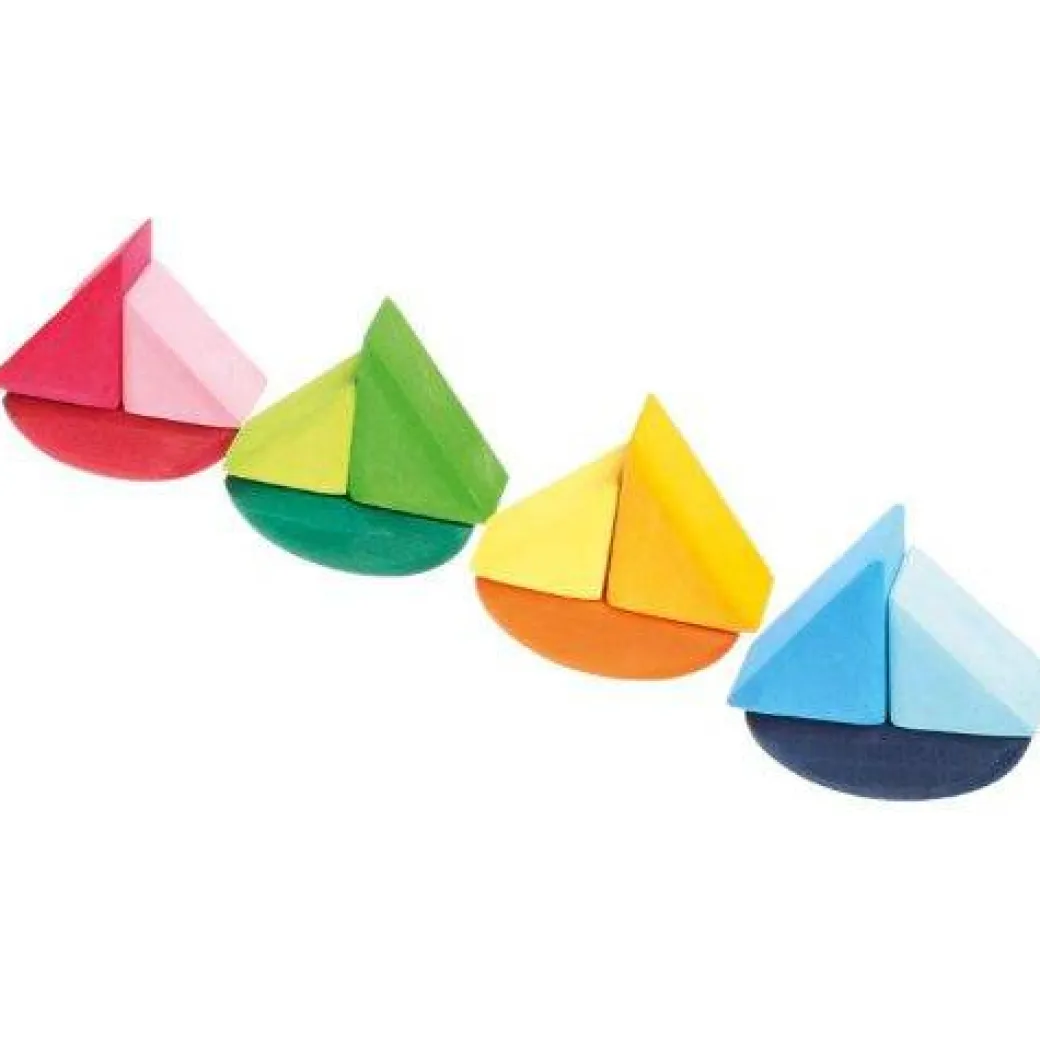 Rolling Boats Wooden Blocks