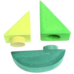 Rolling Boats Wooden Blocks
