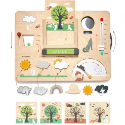 Seasonal Wooden Weather Station