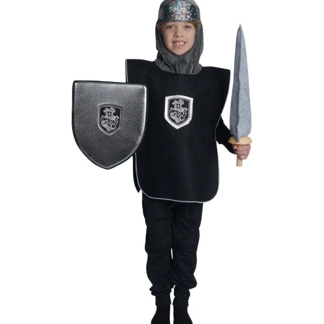 Silver Knight Tabard & Crown Set
