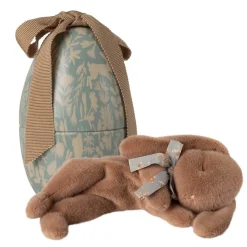 Sleepy Bunny in Vintage Metal Egg