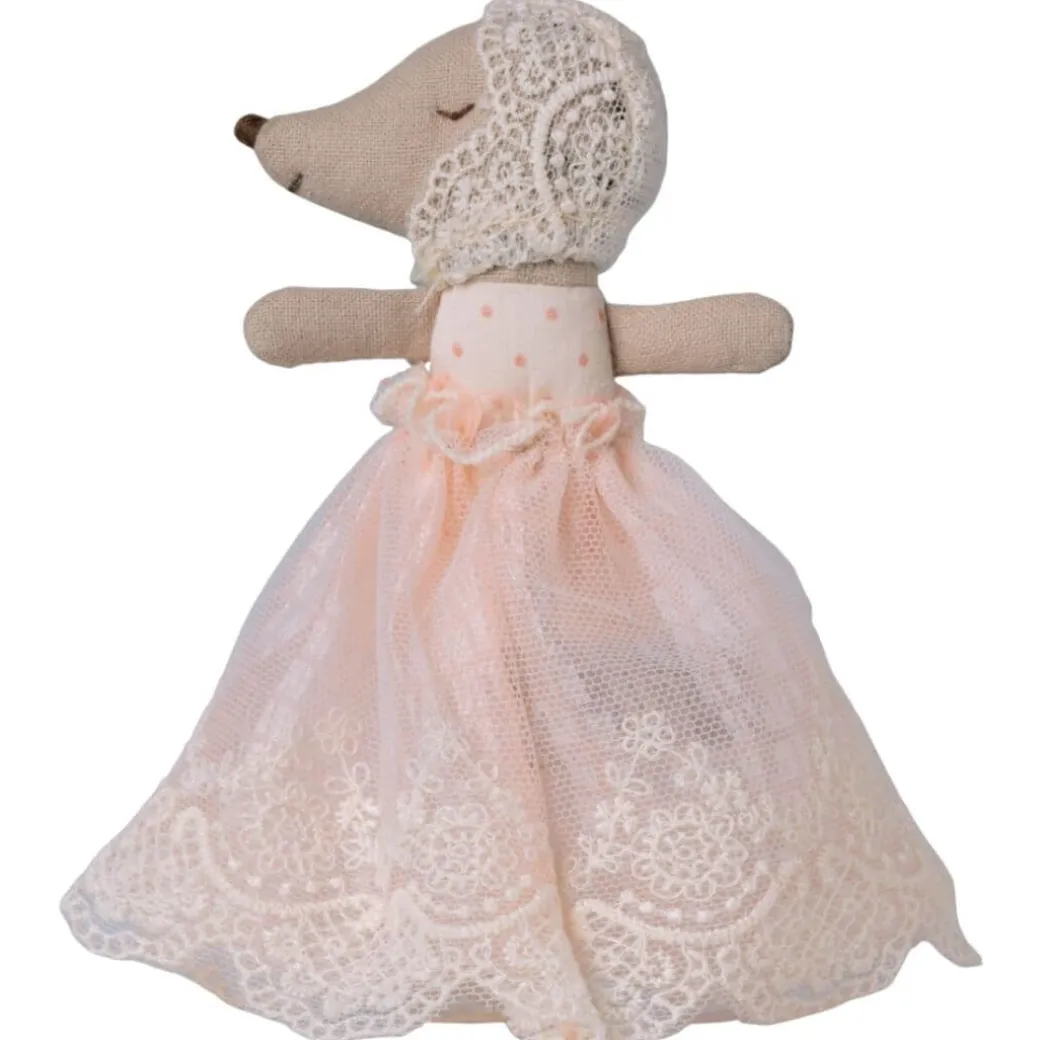 Sleepy-Wakey Baby Mouse in a Gown