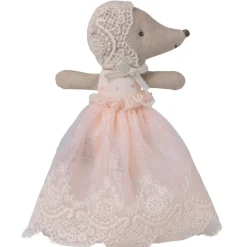 Sleepy-Wakey Baby Mouse in a Gown