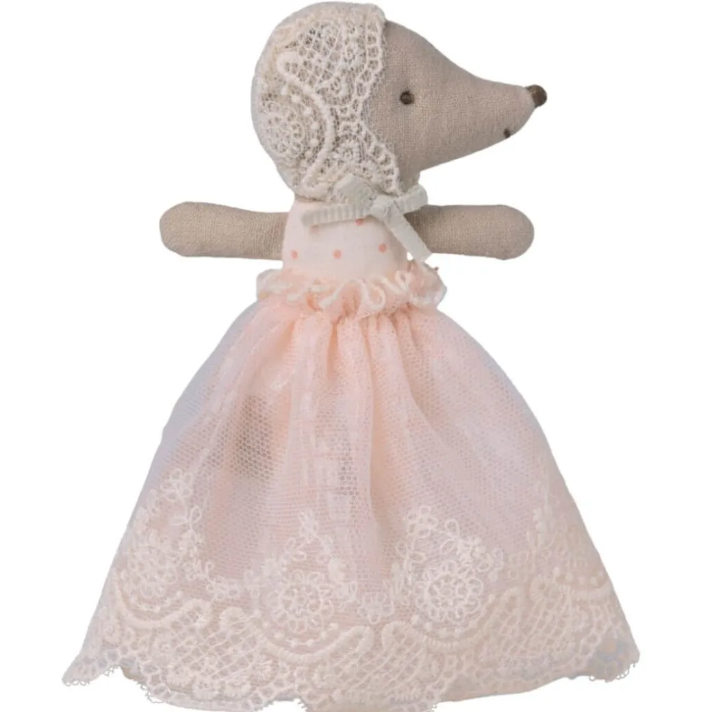 Sleepy-Wakey Baby Mouse in a Gown