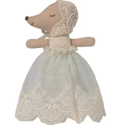 Sleepy-Wakey Baby Mouse in a Gown