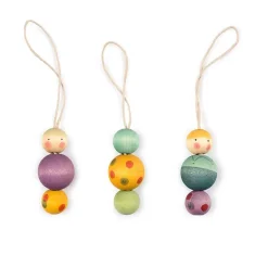 Snow Buddy Wooden Ornament Set