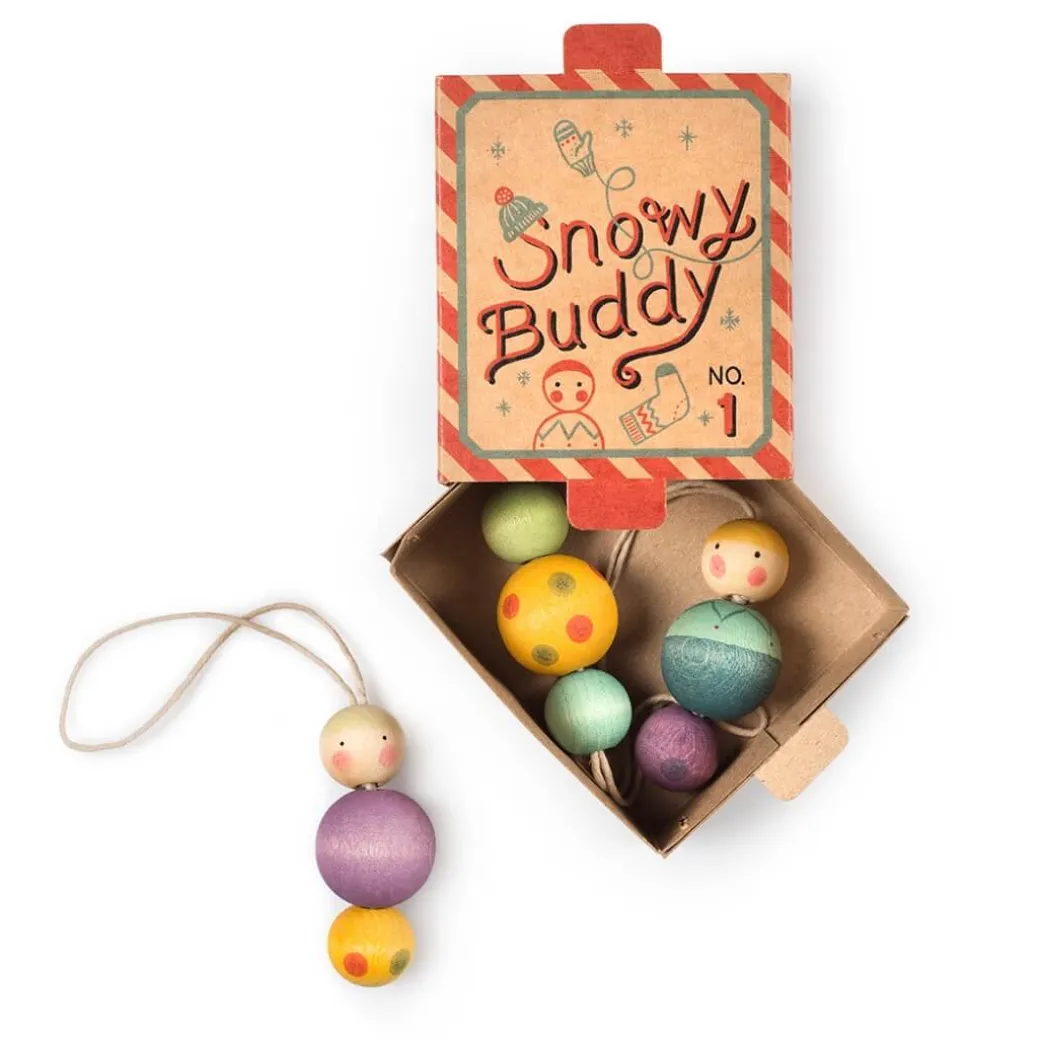 Snow Buddy Wooden Ornament Set
