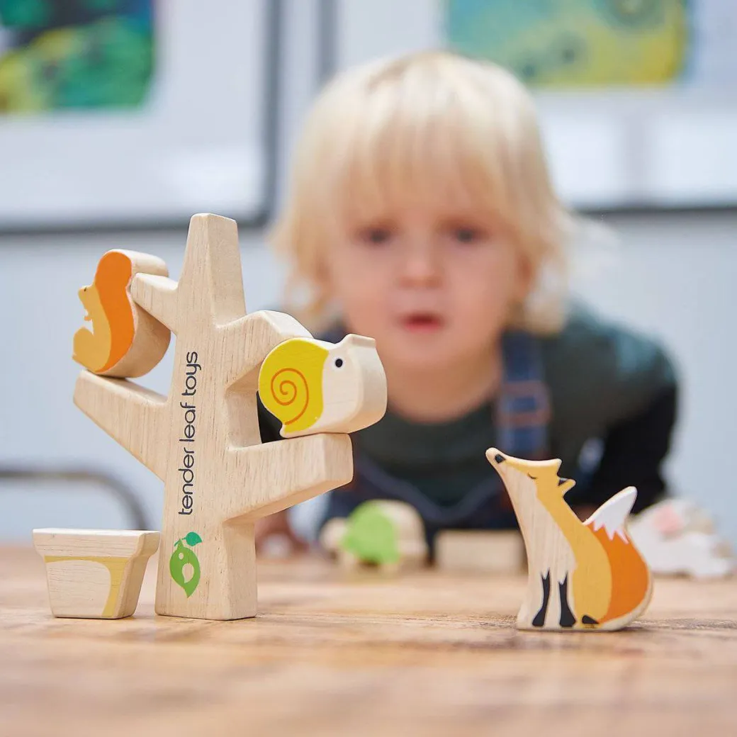 Stacking Garden Friends Wooden Game