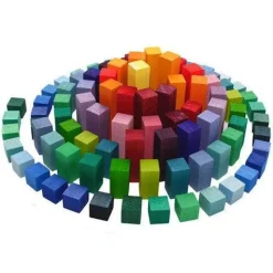 Stepped Pyramid Wooden Math Blocks