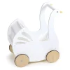 Sweet Wooden Swan Doll Stroller