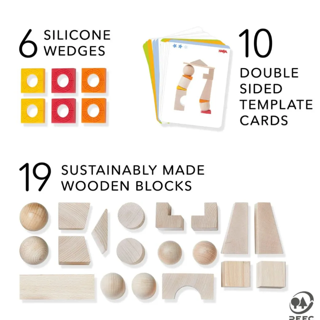 Teetering Towers Wooden Block Set