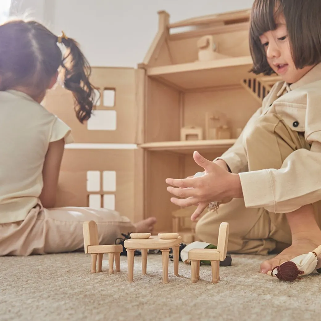 Victorian Wooden Dollhouse Furniture Set