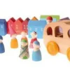Village Building Blocks Set