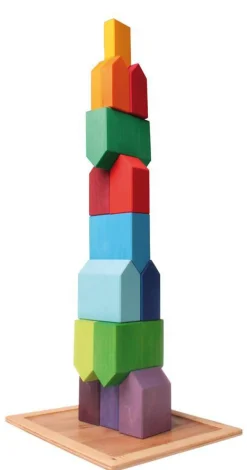 Village Building Blocks Set