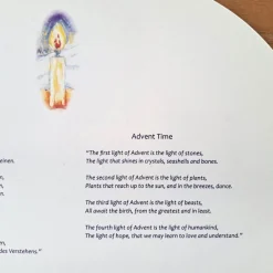 Waldorf Four Lights of Advent Calendar