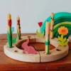 Waldorf Wooden Birthday Ring - Natural