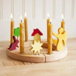Waldorf Wooden Birthday Ring - Natural