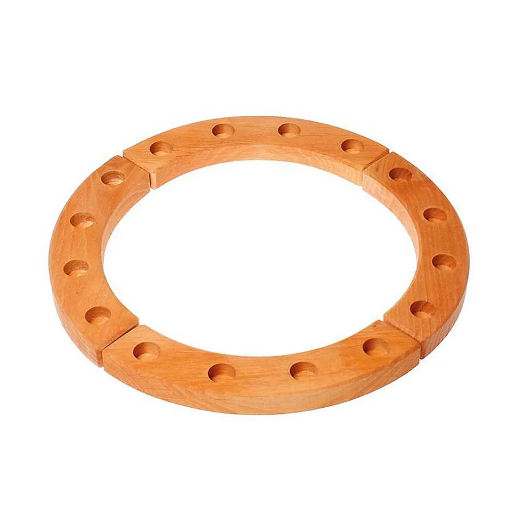 Waldorf Wooden Birthday Ring - 16 Holes