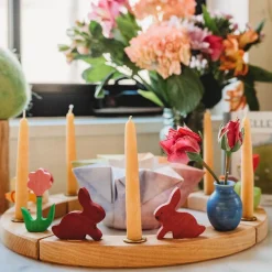 Waldorf Wooden Birthday Ring - 16 Holes