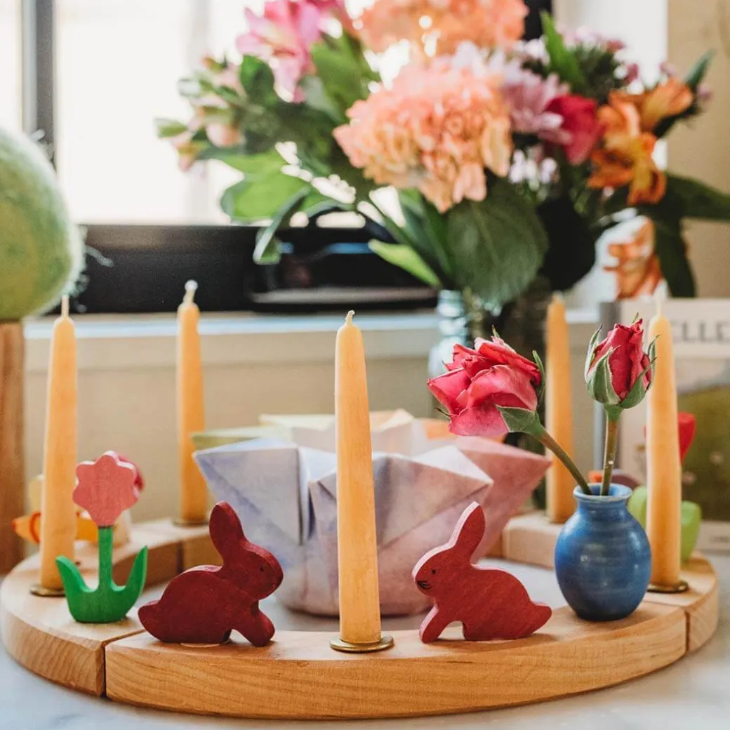 Waldorf Wooden Birthday Ring - 16 Holes