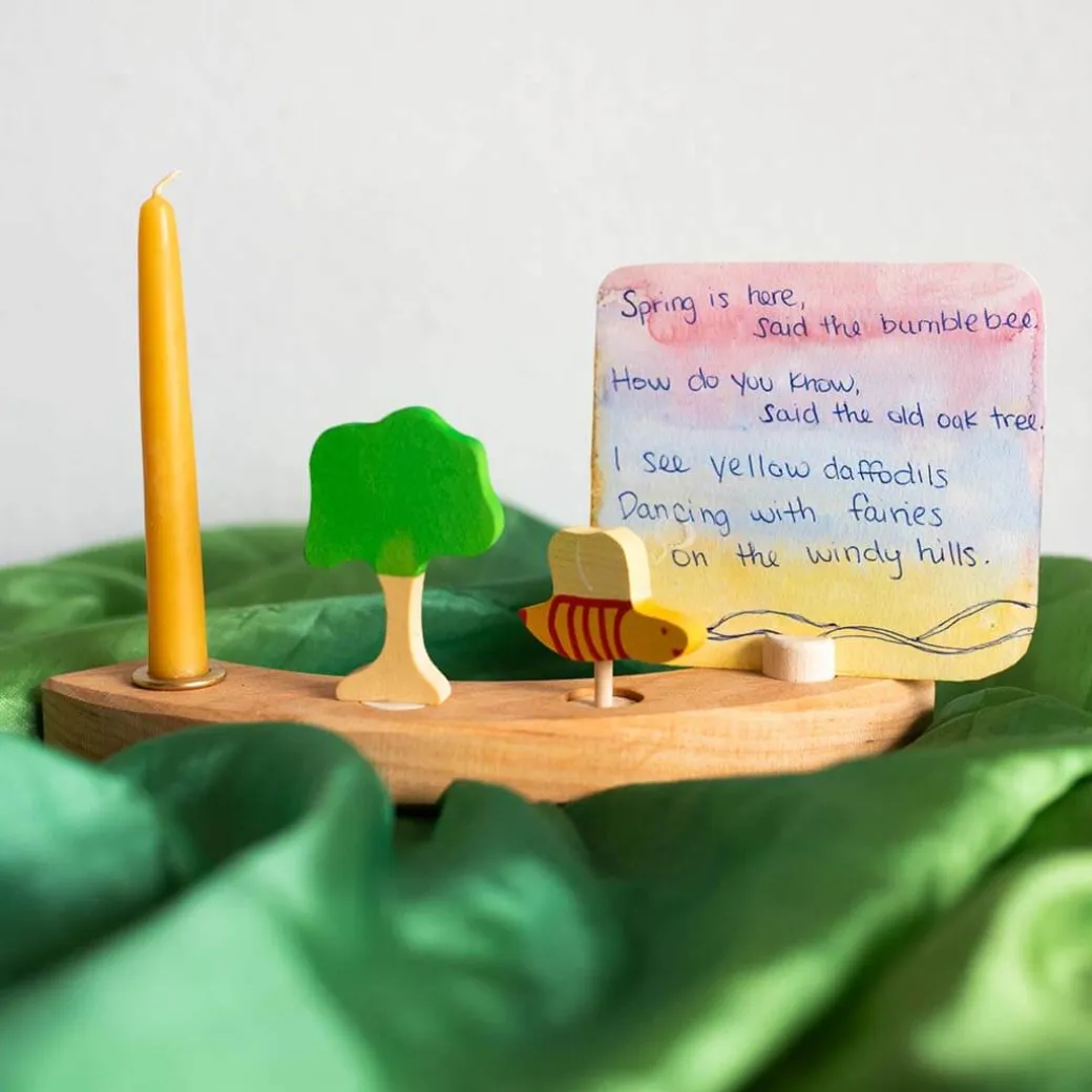 Waldorf Wooden Birthday Ring - 16 Holes