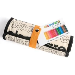Watercolor Pencils with Canvas Rollup